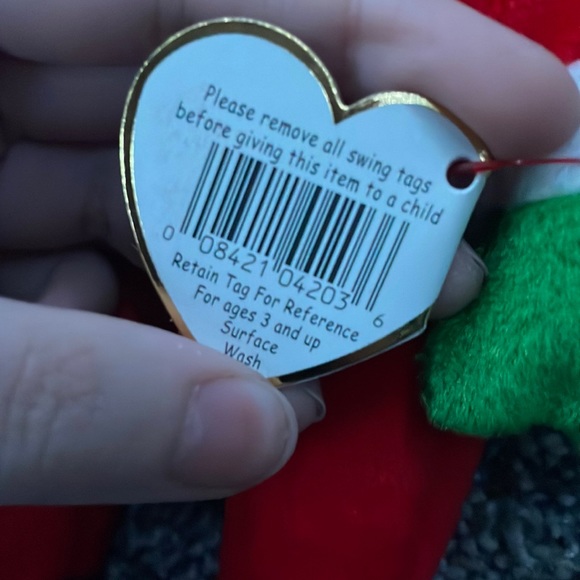 Santa Claus Christmas 1998 Beanie Baby Mint Condition - Picture 5 of 6